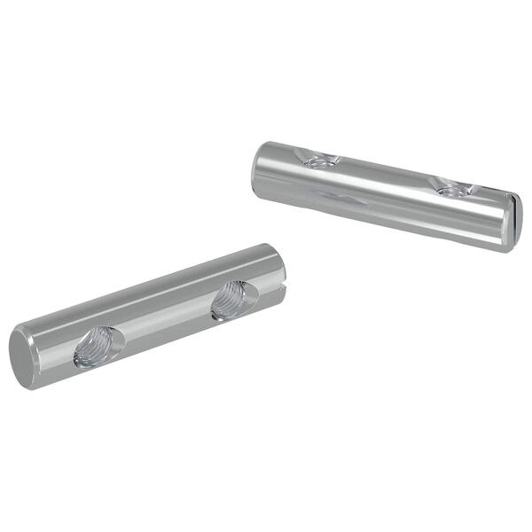 vidaXL Moer 2 pcs Verzinkt 60 x 12 mm IJzer