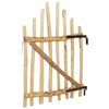 vidaXL Gebogen hekdeur 100 x 120 cm Ge&iuml;mpregneerd Hazelhout Naturel
