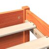 vidaXL Bedframe met opberghoofdeksel 2 pcs Waskleur Bruin 140 x 200 cm