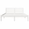 vidaXL Bedframe Wit 208.6 x 157.6 x 69.4 cm Massief grenenhout