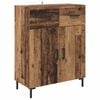 vidaXL Dressoir met lade Oudhout 69,5 x 34 x 90 cm Bewerkt hout