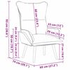 vidaXL Fauteuil Wijnrood 69 x 74 x 93 cm Kunstleer