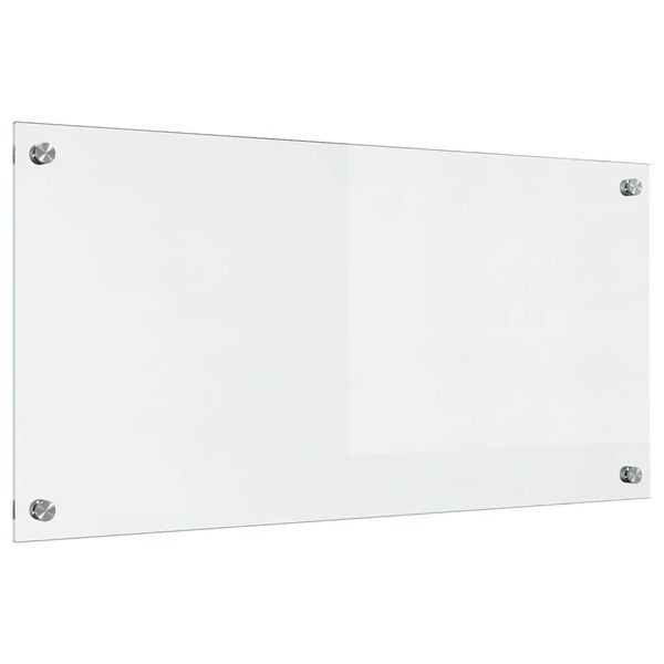 vidaXL Keuken Achterwand Doorzichtig 80 x 40 cm gehard glas
