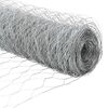 vidaXL Afrasteringspaal Zilver 10 x 0,4 m (50 mm mesh) Staal