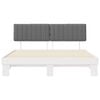 vidaXL Bedframe met Gevoerd Hoofdgedeelte Lichtgrijs 180 x 200 cm