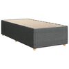 vidaXL Boxspring met matras stof donkergrijs 80x200 cm
