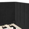 vidaXL Hoekbedframe met hoofdeinde Zwart 100 cm x 200 cm Fluweel