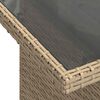 vidaXL 11-delige Tuinset met kussens poly rattan beige