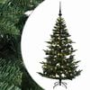 vidaXL Kunstkerstboom met kerstbal 120 cm 150 LED's Warmwit PE & PVC