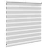 vidaXL Zebra rolgordijn 140x100 cm stofbreedte 135,9 cm lichtgrijs