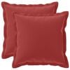 vidaXL Kussen met kussen HOUTEN 2 st Wijnrood Polyester