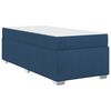 vidaXL Bedframe met matras Blauw 90 x 200 cm Stof