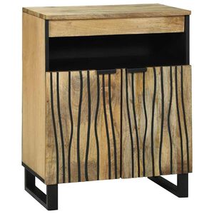 vidaXL Dressoir met lade Bruin 60 x 33 x 75 cm massief mangohout
