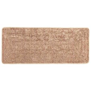 vidaXL Vloerkleedloper MARSA Bruin 50 x 100 cm Polyester en PVC