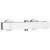 vidaXL Thermostatische douchemixer RVS 201 25,5 x 7 x 6 cm zilver