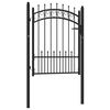 vidaXL Hekpoort EMMEN met stalen pinnen 104x109,5 cm zwart