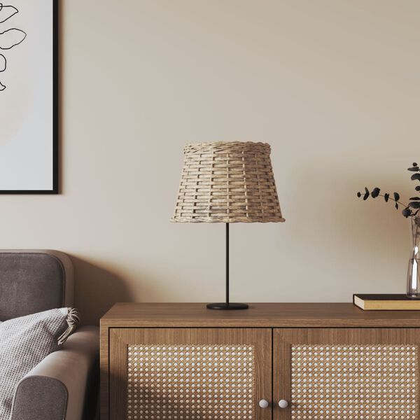 vidaXL Lampenkap &Oslash;25x17 cm wicker bruin