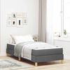 vidaXL Boxspringbed met matras Donkergrijs 90 x 190 cm Stof