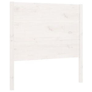 vidaXL Hoofdbord 106x4x100 cm massief grenenhout wit
