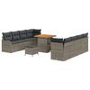 vidaXL Tuin Sofa Set 11 st 10-Aantal zitplaatsen Grijs