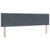vidaXL Boxspringbed met matras Donkergrijs 180 x 200 cm Fluweel
