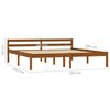 vidaXL Bedframe met 4 lades massief grenenhout honingbruin 160x200 cm