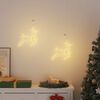 vidaXL Kerstverlichting rendier silhouet 2 st 35 LED's warm wit