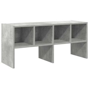vidaXL Schoenenrek stapelbaar 89,5x30x40 cm betongrijs