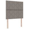vidaXL Hoofdbord Taupe 100 cm Stof