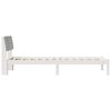 vidaXL Bedframe Wit en lichtgrijs 80 x 200 cm Massief grenenhout