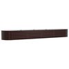 vidaXL Verhoogd bed Bruin 400 x 80 x 44 cm Staal