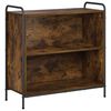 vidaXL Boekenkast 80 x 33 x 80 cm Bewerkt hout Gerookt eiken