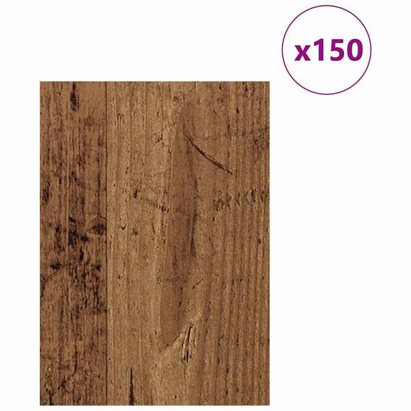 vidaXL Decorpanelen 150 pcs Oudhout 21 x 30 x 0,27 cm Bewerkt hout