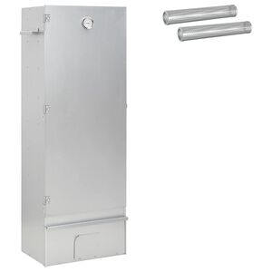 vidaXL Rookoven 3 st 44,5 x 29 x 110 cm Verzinkt staal zilver
