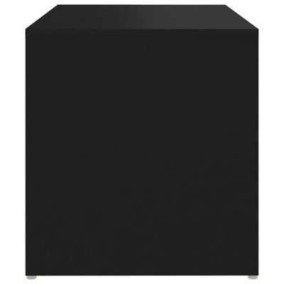 vidaXL Bijzettafel 59x36x38 cm bewerkt hout zwart