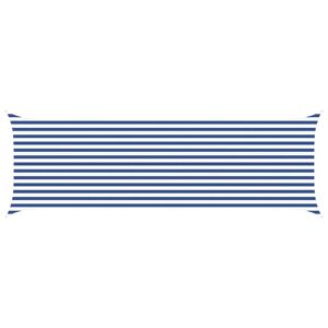 vidaXL Zonneschaduwzeil Blauw en Wit 6 x 2 m 100% Polyester Oxford