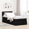 vidaXL Ottoman bed met matras en LED's 90x190cm stof zwart