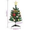 vidaXL Kunstkerstboom met verlichting mini 30 LED's 60 cm groen
