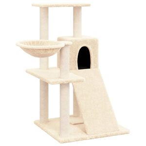 vidaXL Kattenmeubel met sisal krabpalen 82 cm cr&egrave;mekleurig