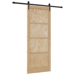 vidaXL Schuifdeur ORKDAL 86 x 211 cm Massief grenenhout