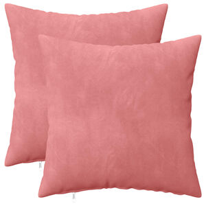 vidaXL Kussensloop 2 pcs HEERLEN Roze 30 x 30 cm Fluweel