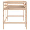 vidaXL Kinderhoogslaper met ladder 90x190 cm massief grenenhout