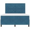 vidaXL Boxspringbed met matras Donkerblauw 160 x 200 cm Stof