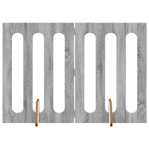 vidaXL Opvouwbaar huisdierhek 2 pcs Grijze Sonoma 100,5 x 38 x 70 cm