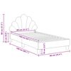 vidaXL Bedframe voor kinderen met hoofdbord Lichtgrijs 80 x 160 cm