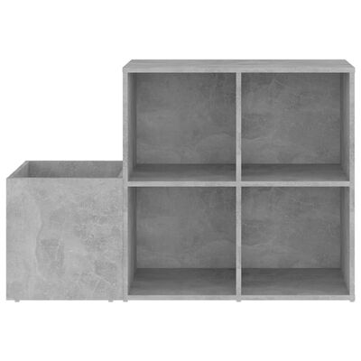 vidaXL Opbergkast 105x35,5x70 cm bewerkt hout betongrijs