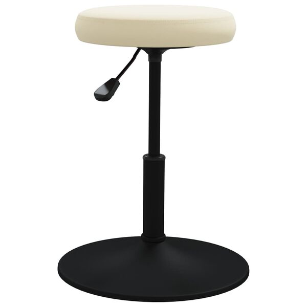 vidaXL Eetkamerstoelen 4 st fluweel cr&egrave;mekleurig