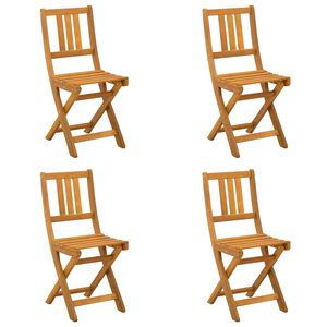 vidaXL Bistrostoelen voor buiten 4 pcs Naturel 40 x 42 x 85 cm