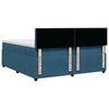 vidaXL Boxspring met matras fluweel blauw 200x200 cm