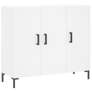 vidaXL Dressoir 90x34x80 cm bewerkt hout wit